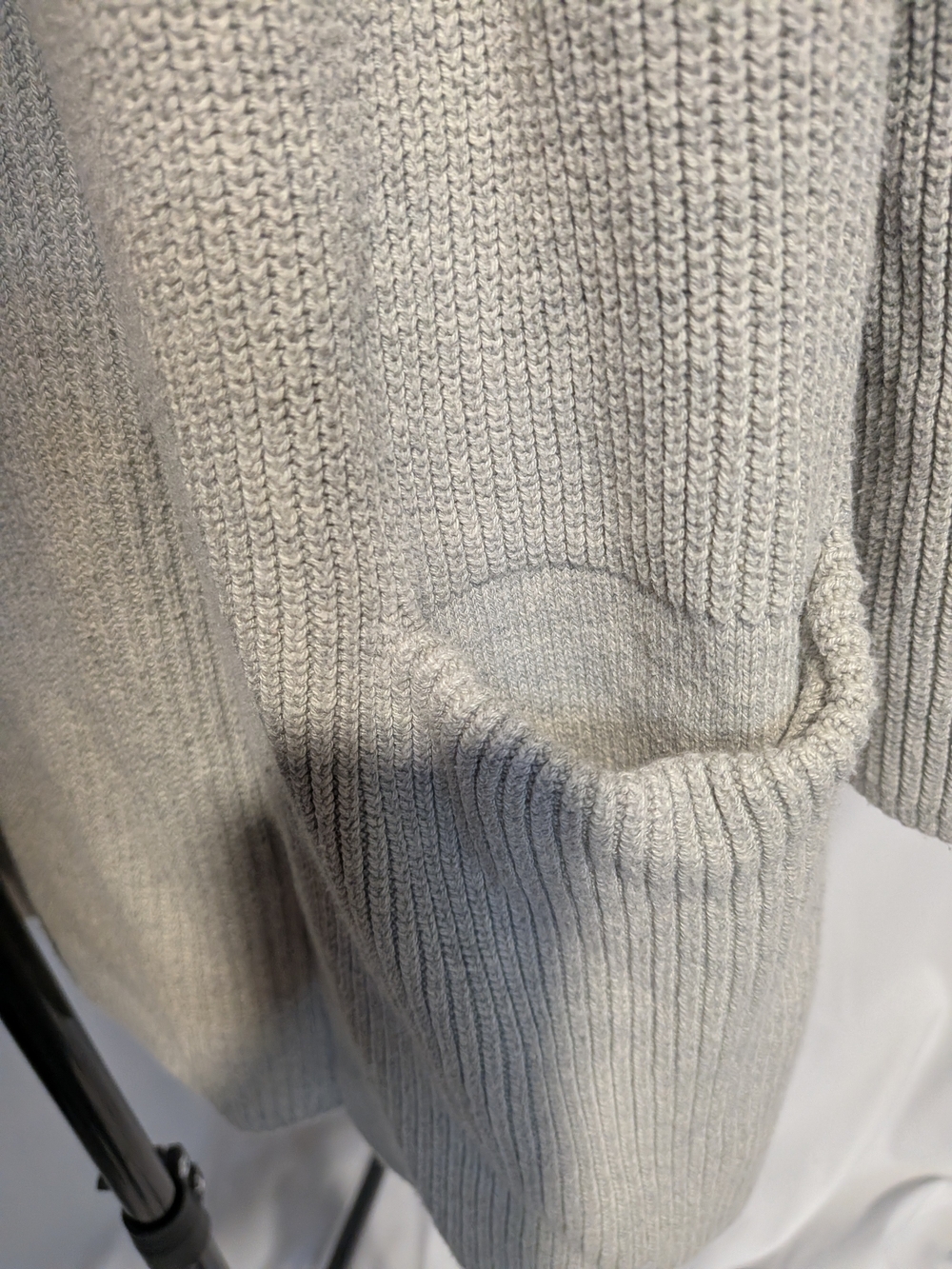 Old Navy Light Gray Open-Front Ribbed Cardigan - Picture 5 of 5